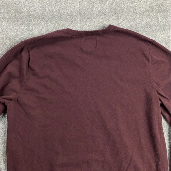 American Eagle Sweater Men's Extra Large Maroon Classic Fit V-Neck XL Cotton - Picture 8 of 8